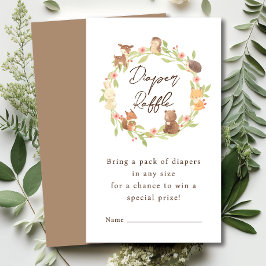 Verzauberter Wald-Windeln Begleitkarte