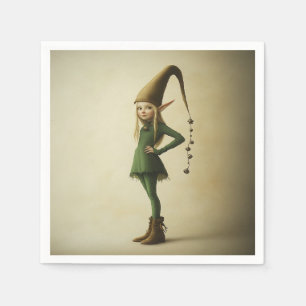 Verzauberter Waldelf Serviette