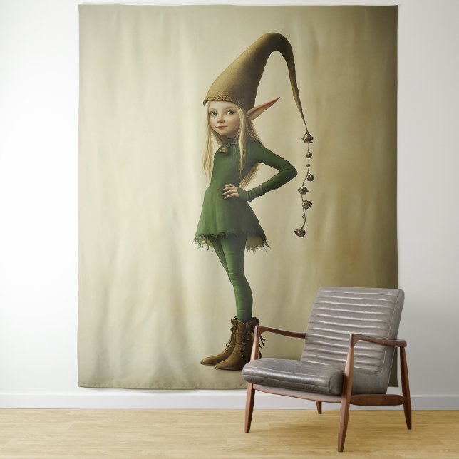 Verzauberter Waldelf Wandteppich (Beispiel)