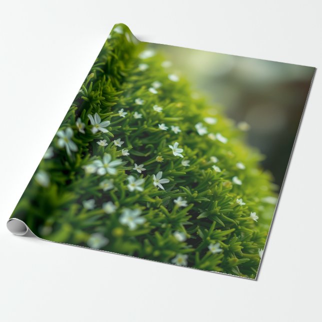 Verzauberter Waldmoos Frühling Geschenkpapier (Ungerollt)