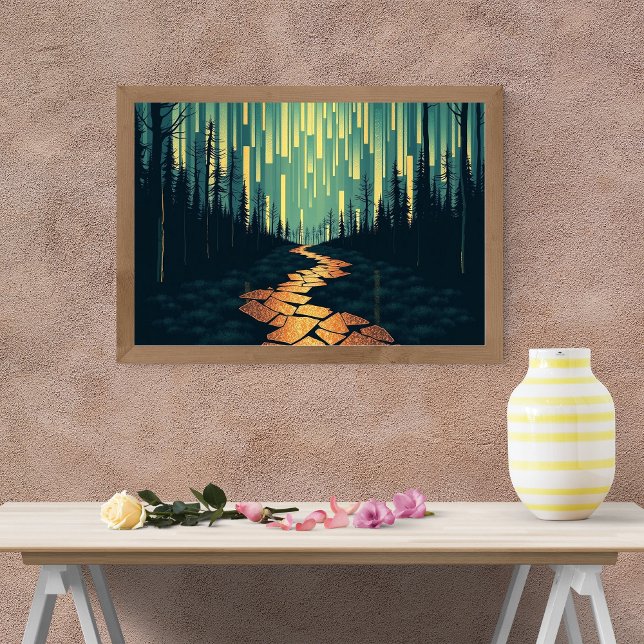 Verzauberter Waldweg Poster (Von Creator hochgeladen)