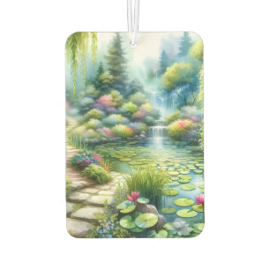 Verzauberter Wasserfallgarten-Lilienteich Autolufterfrischer
