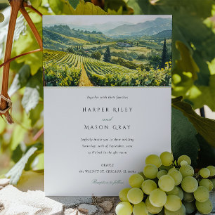 Verzauberter Weinberg Hochzeit Napa Valley Einladung