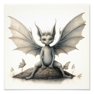 Verzauberter Whimsy - Adorable Fairy Print Fotodruck