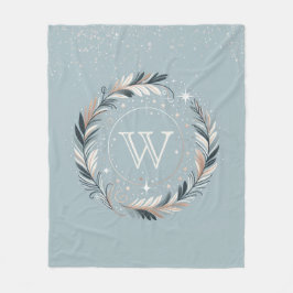 Verzauberter Winterkranz Fleecedecke