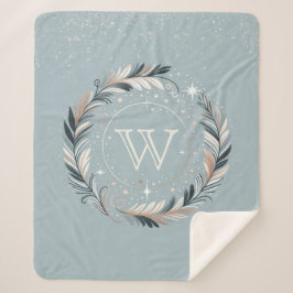 Verzauberter Winterkranz Sherpadecke