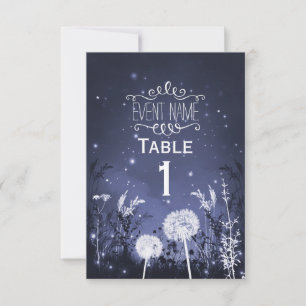 Verzauberter Zwielicht-Himmel-Sterne- und Laub-RSV RSVP Karte