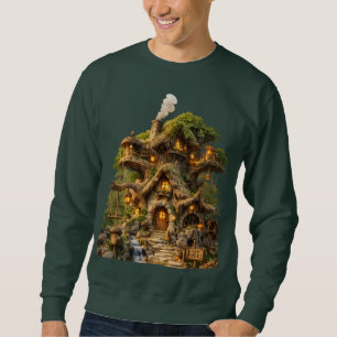 Verzaubertes Baumhaus Fantasy Herren Sweatshirt ..