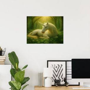 Verzaubertes Einhorn Poster