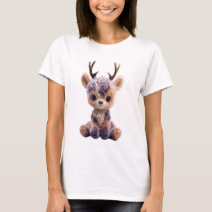 Verzaubertes Flieder geflecktes Wald Reh Frauen T-Shirt