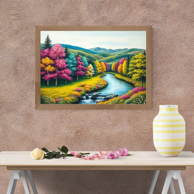 Verzaubertes Flusstal Poster (Von Creator hochgeladen)