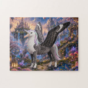 Verzaubertes geflügeltes Einhorn-Fantasie-Schloss