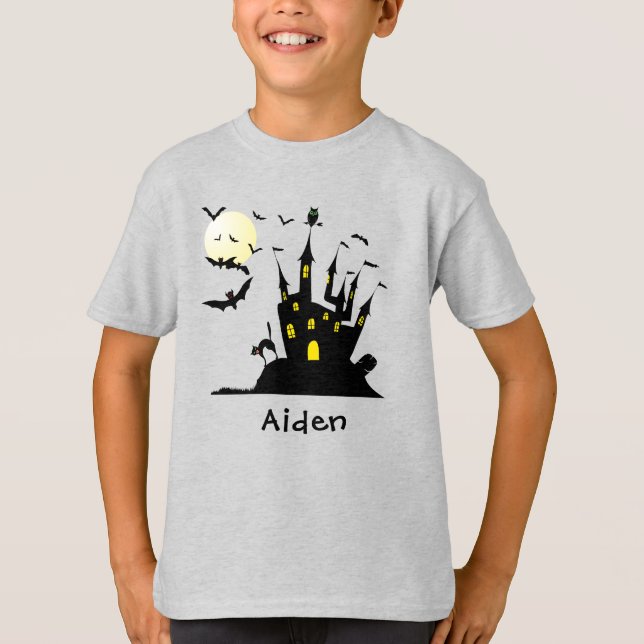 Verzaubertes Haus Monogramm T-Shirt (Vorderseite)