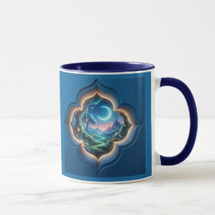 Verzaubertes Mondlicht-Waldportal-Geschenk Tasse