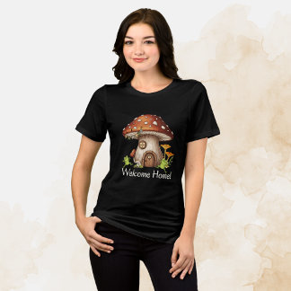 Verzaubertes Pilzhäuschen Tri-Blend Shirt