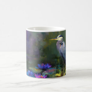 Verzaubertes Teichwasser-Lilie Natur-Aquarell Kaffeetasse