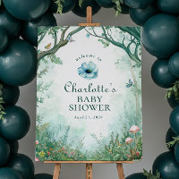 Verzaubertes Wald-Märchenwald-Baby-Shower-Schild