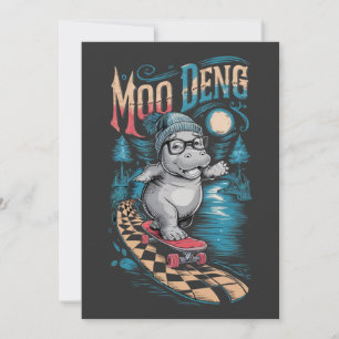 Verzauberung Moo Deng Hippo Einladung
