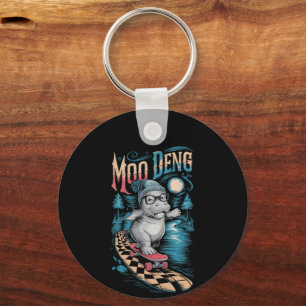 Verzauberung Moo Deng Hippo Schlüsselanhänger