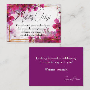 Verzauberung nur für Erwachsene: Aquarell Begleitkarte