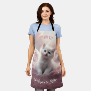 Verzauberung Pink Kitten mit Angel Wings Schürze