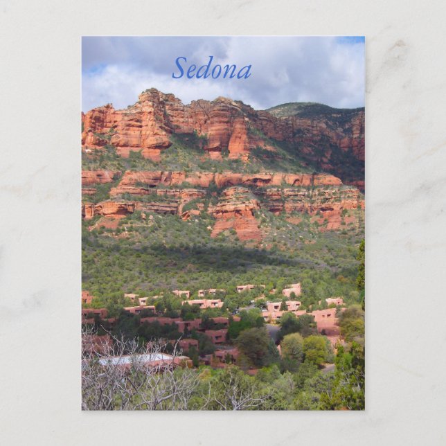 Verzauberungs-Erholungsort in Sedona, südwestliche Postkarte (Vorderseite)