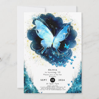 Verzauberungsspass Butterfly Geburtstag Einladung