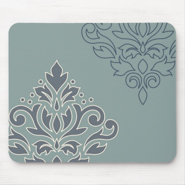 Verzeichnen Sie aquamarinen Sahnedie Blues der Mousepad (Vorne)