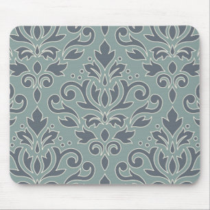 Verzeichnen Sie Creme-blaues aquamarines Mousepad