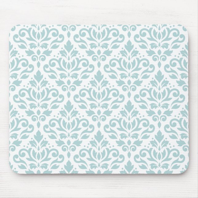 Verzeichnen Sie Damast Ptn Enten-Ei-Blau (b) auf Mousepad (Vorne)