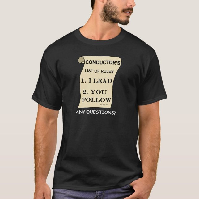 Verzeichnis der Regeln des Empfängers T-Shirt (Vorderseite)