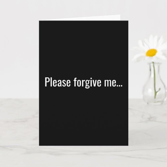 Verzeihen Sie mir bitte, Betrunken als Skunk Karte (Kleine Pflanze)