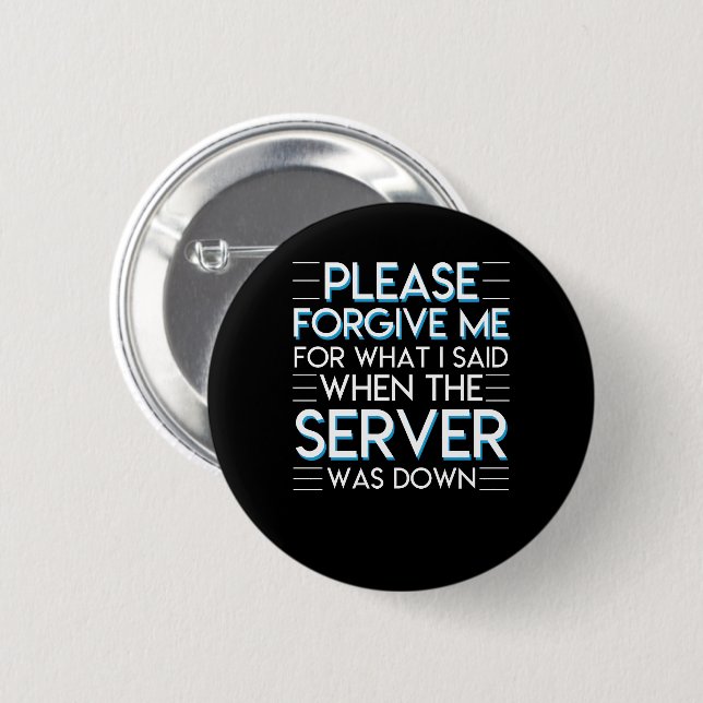 Verzeihen Sie Server des Computersystem-Admin Button (Vorne & Hinten)