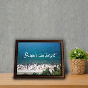 Verzeihen und vergessen Spruchposter Poster