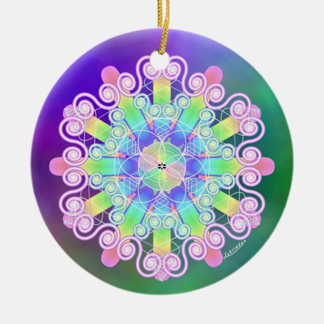 Verzeihung/sanft Keramikornament (Vorne)