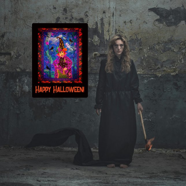 Verzeihung Spooky Happy Halloween Party Décor Poster (Be Happy!)
