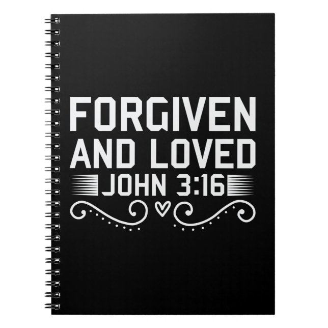 Verzeihung und geliebt John 316 Bible Notizblock (Vorderseite)