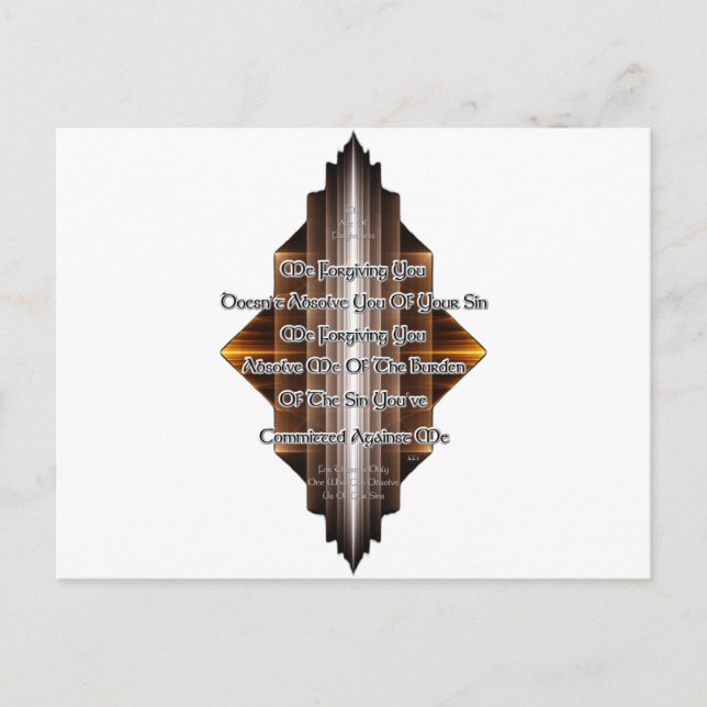 Verzeihungshandlung Postkarte (Vorderseite)