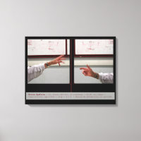 Verzerren Symmetry Fausse Symetrie-Leinwand