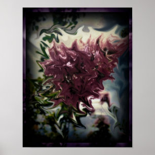 Verzerrte Blume Poster