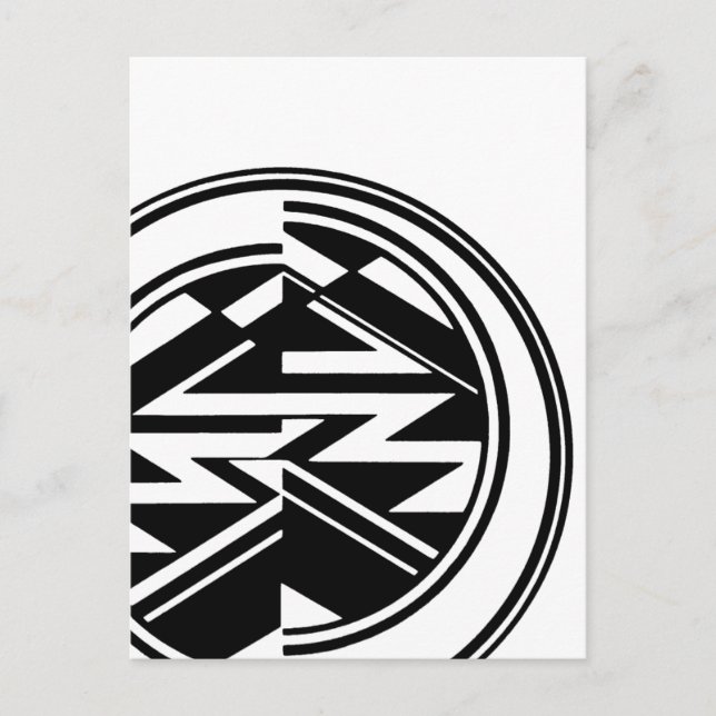 Verzerrte Geometrien Postkarte (Vorderseite)