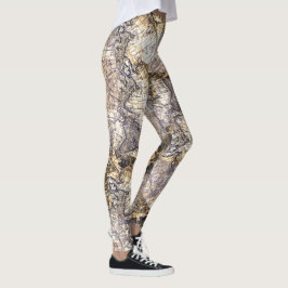 Verzerrte Karten Leggings