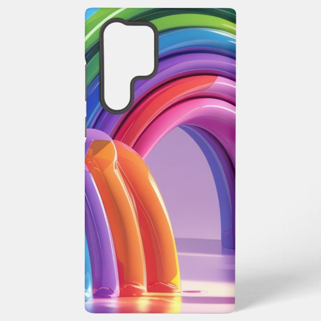 Verzerrte Regenbögen Samsung Galaxy Hülle (Rückseite)