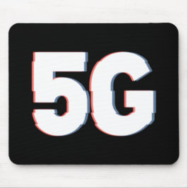 Verzerrte Warnmeldung zur Realität für 5G-Gefahr Mousepad