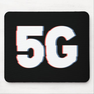 Verzerrte Warnmeldung zur Realität für 5G-Gefahr Mousepad