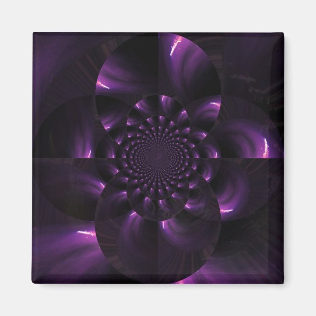 Verzerrtes funky Feuerwerk Magnet (Vorne)