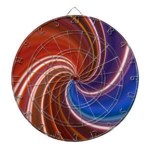 Verzerrung Vier Dartscheibe