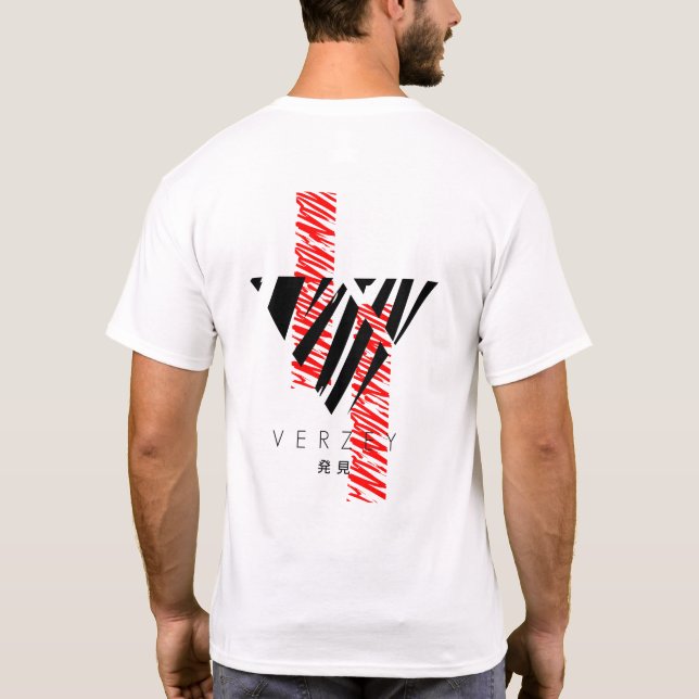 Verzey Discover Gezeichnet Logo T-Shirt (Rückseite)