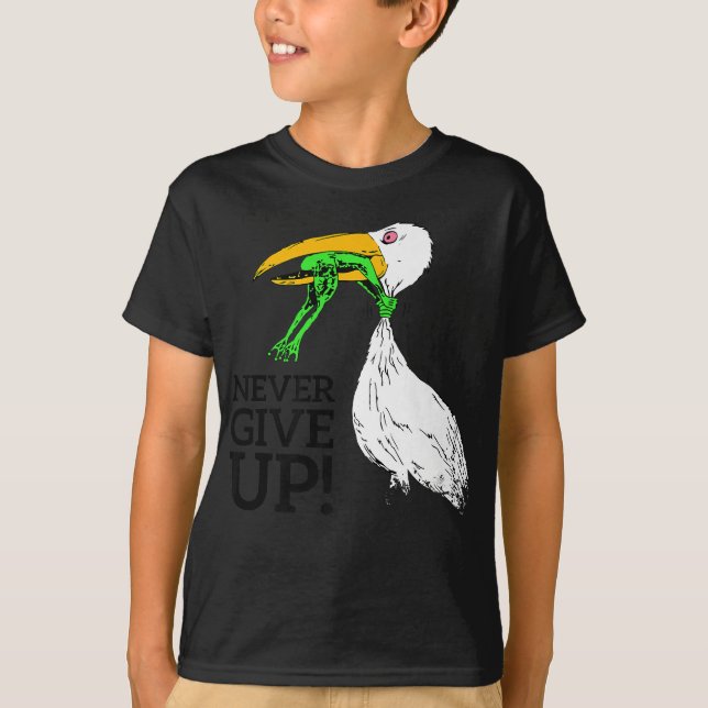 Verzichten Sie niemals auf Storch- und Froschprämi T-Shirt (Vorderseite)
