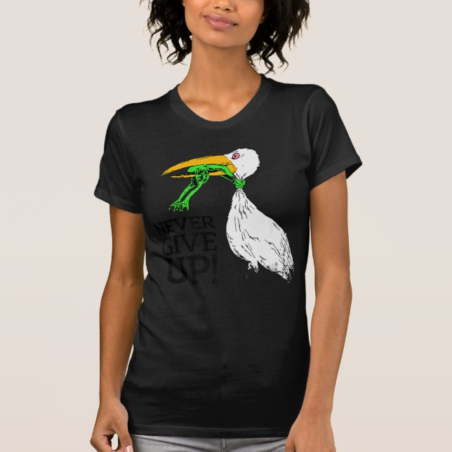 Verzichten Sie niemals auf Storch- und Froschprämi T-Shirt (Vorderseite)